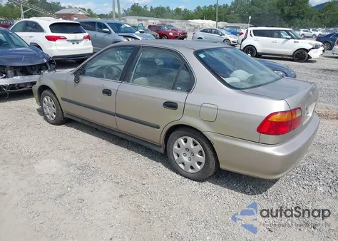 2000 Honda Civic Lx z USA, uszkodzony, nr VIN 1HGEJ6574YL031890